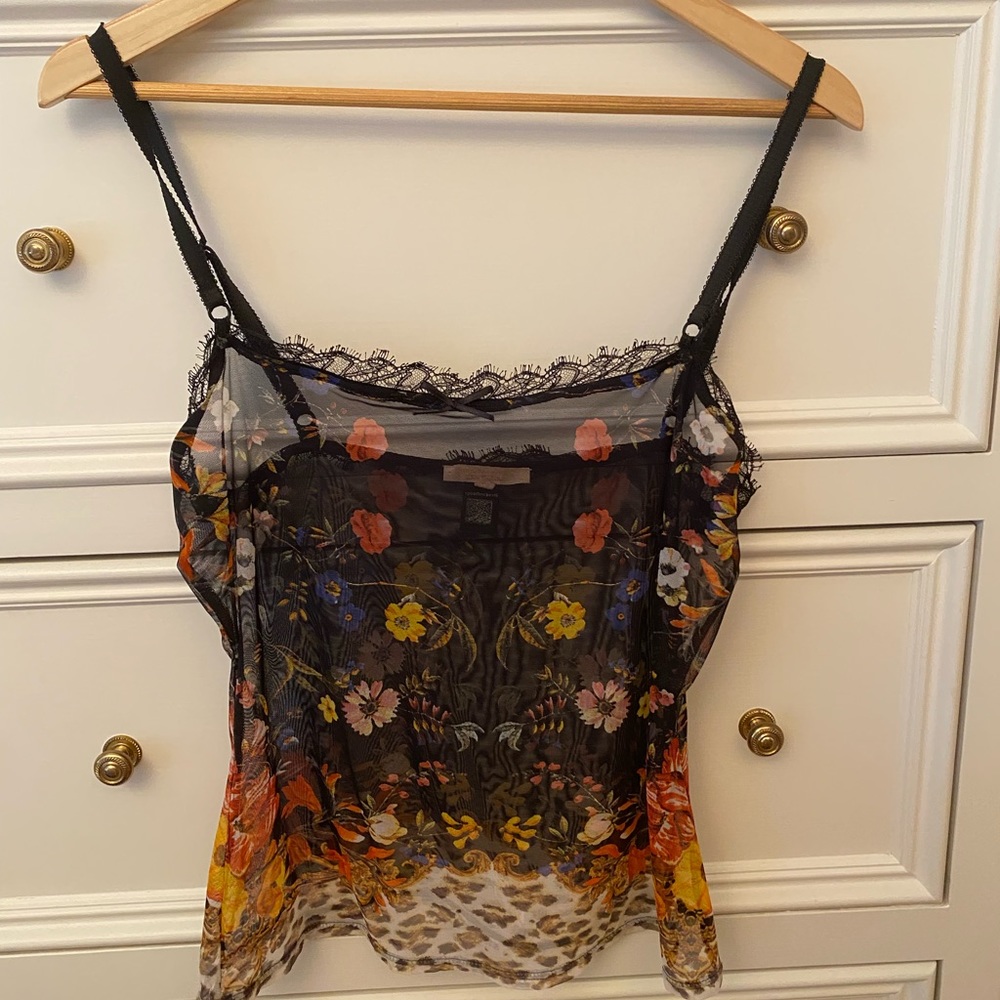 VINTAGE Roberto Cavalli sheer tank top